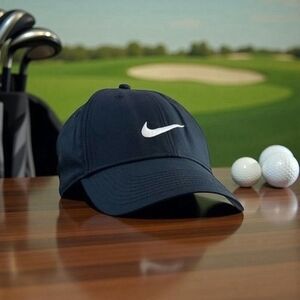 Nike Legacy 91 Black Baseball Cap Dry-Fit Adjustable Size Athletic Hat Golf Hat